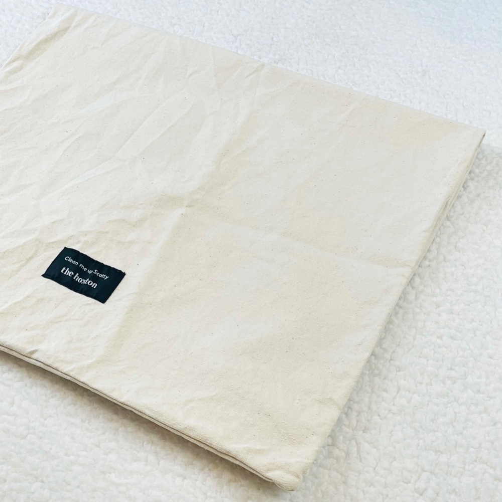 THE HOXTON • Cream Linen Drawstring Laundry Bag